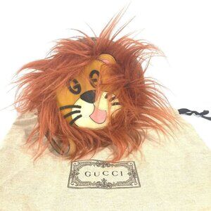 GUCCI 704806 GG Lion Lion Round Pouch with bag strap Clutch bag